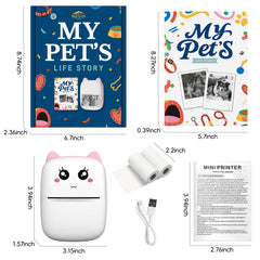 My Pet's Diary with Printer - A Unique Book to Chronicle Your and Your Pet's Life Together with Interactive Printing Feature