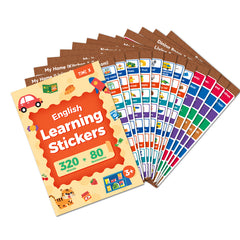 400 Pcs Daily Routine Stickers for Kids - English Sentences for Early Education and Learning