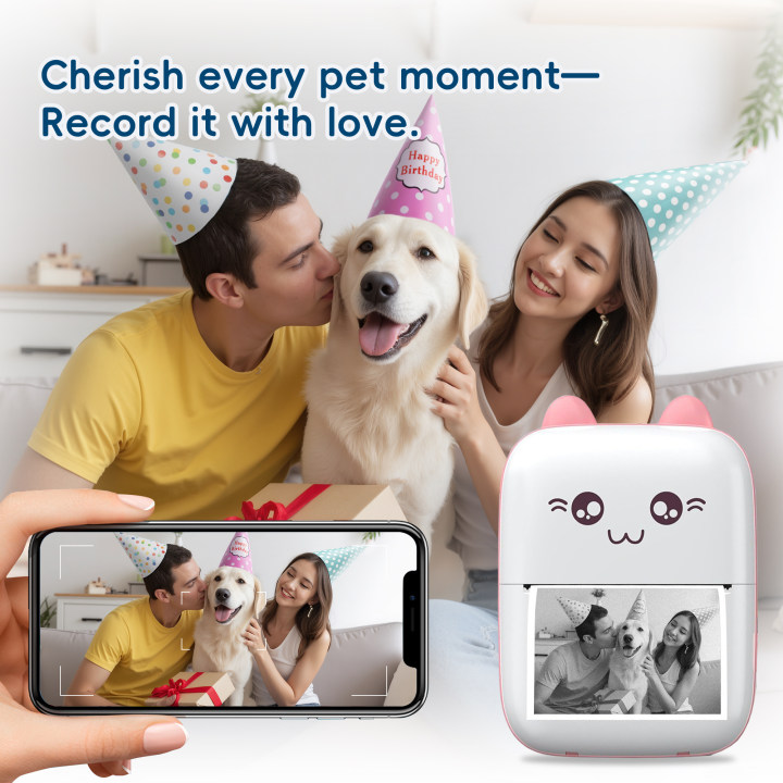 My Pet's Diary with Printer - A Unique Book to Chronicle Your and Your Pet's Life Together with Interactive Printing Feature